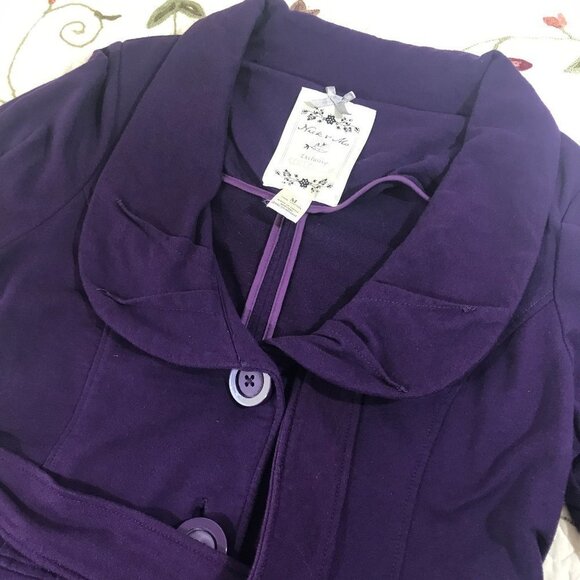 Nick & Mo Anthropologie Jacket Belted Cotton M​​​ - Picture 14 of 16